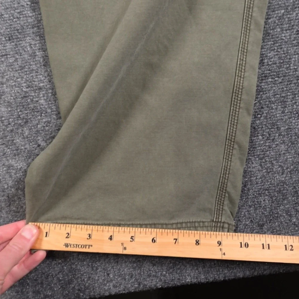 VTG Old Navy Cargo Pants Mens 36x32 Olive Green Utility Pocket Workwear